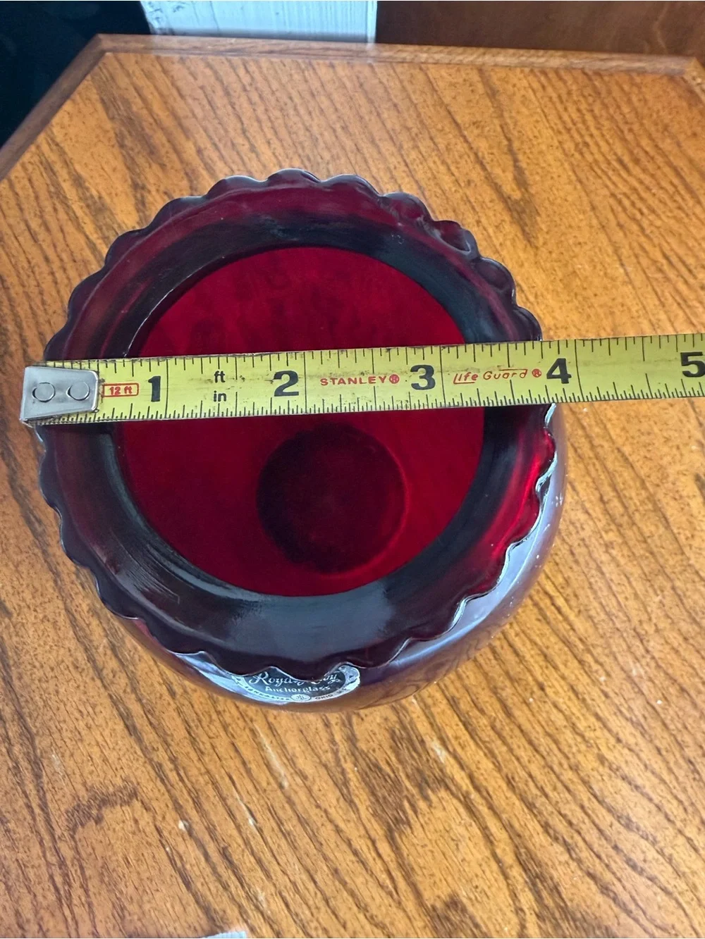 Anchor Hocking Royal Ruby Red Glass Vase